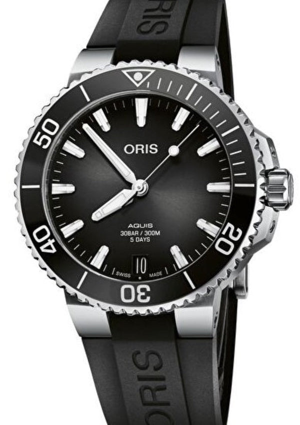 Oris Aquis DateCalibre 41.5 mm Stal Czarny