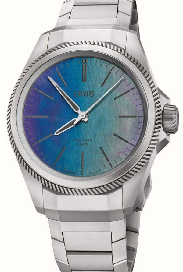 Oris ProPilot X Calibre 400 Niebieski 39 mm Tytan