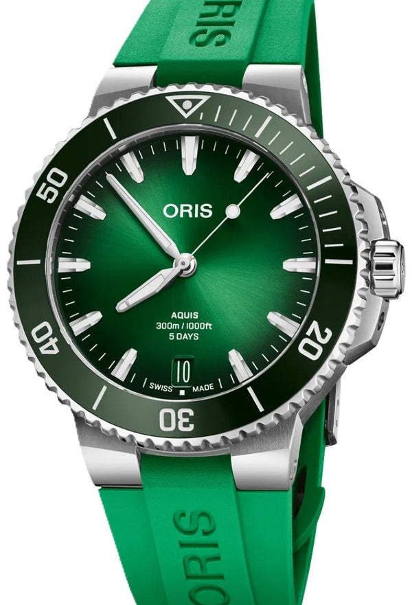 Oris Aquis DateCalibre 400 Zielony 43.5mm Stal