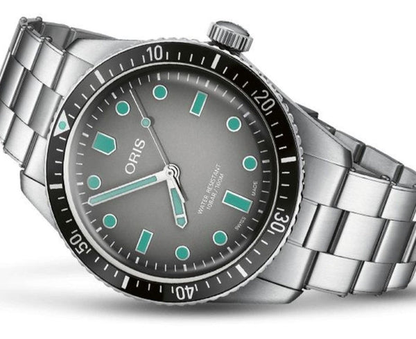 Oris Divers Sixty Five Szary 40 mm Stal