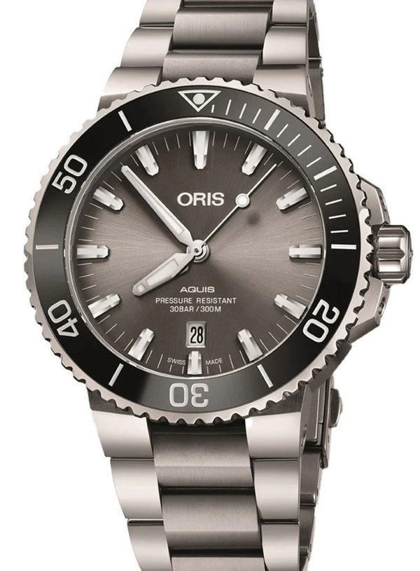 Oris Aquis Date Szary 44 mm Tytan