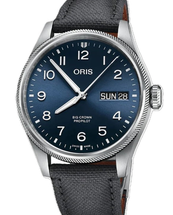 Oris Big Crown ProPilot Niebieski 44 mm Stal