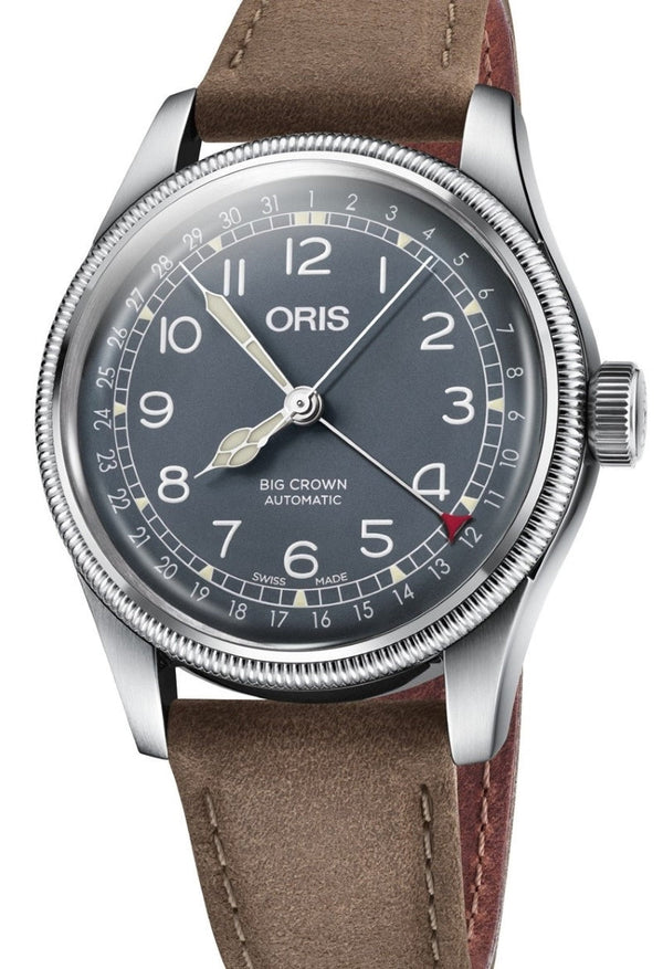 Oris Big Crown Pointer Date Niebieski 40 mm Stal