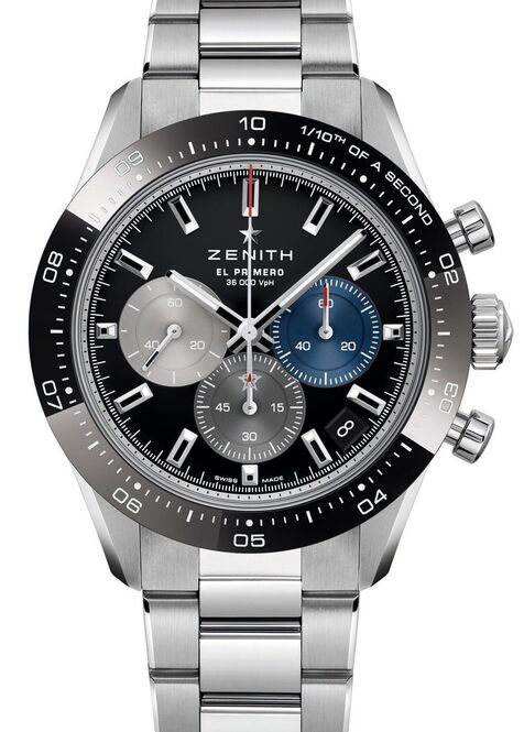 Zenith Chronomaster Sport Czarny 41 mm Stal