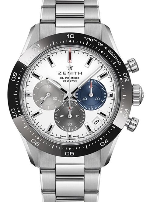 Zenith Chronomaster Sport Biały 41 mm Stal