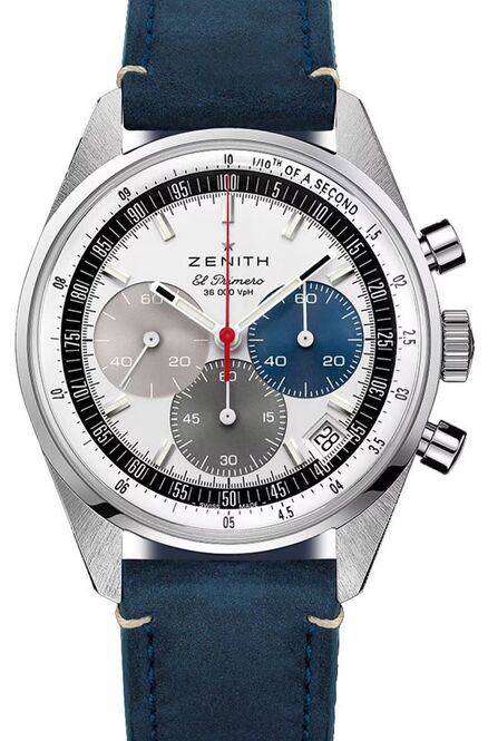 Zenith Chronomaster Original Srebrny 38 mm Stal