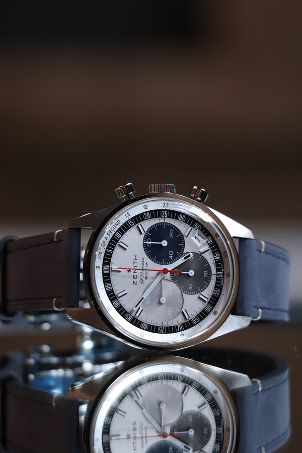 Zenith Chronomaster Original Srebrny 38 mm Stal