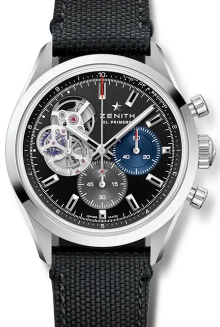 Zenith El Primero Chronomaster Czarny 40 mm Stal