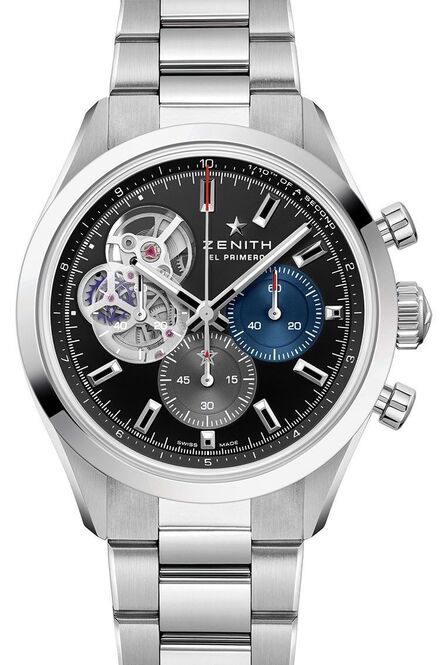 Zenith Chronomaster Open Czarny 39 mm Stal