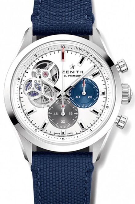 Zenith Chronomaster Open Srebrny 39 mm Stal