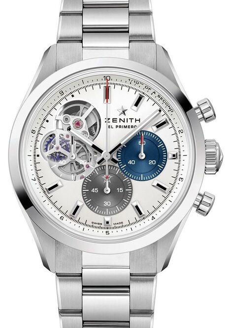 Zenith Chronomaster Open Srebrny 39 mm Stal