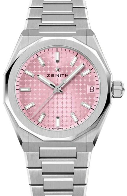 Zenith Defy Skyline Różowy 36 mm Stal