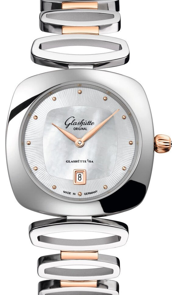 Glashütte Original Pavonina Masa perłowa 31 mm Zloto/Stal