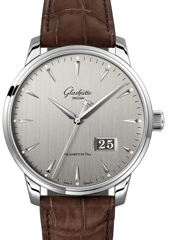 Glashütte Original Senator Excellence Szary 42 mm Stal