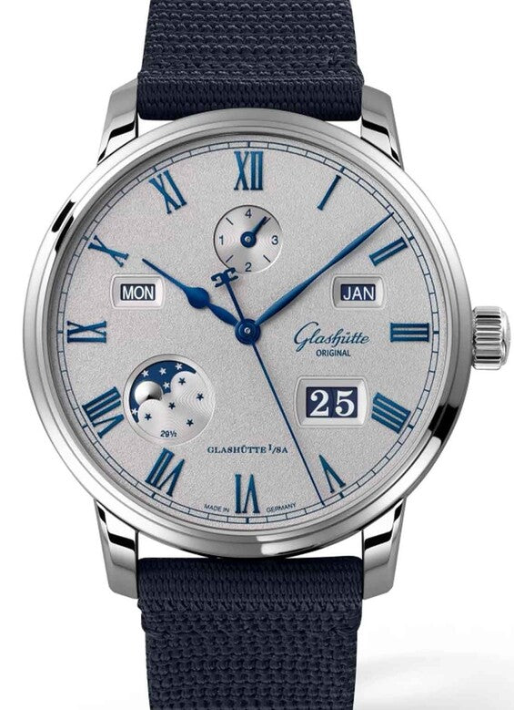 Glashütte Original Senator Excellence Srebrny 42mm Stal