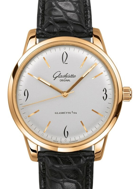 Glashütte Original Sixties Srebrny 39 mm Zloto rozowe