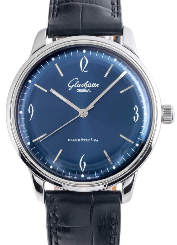 Glashütte Original Sixties Niebieski 39 mm Stal