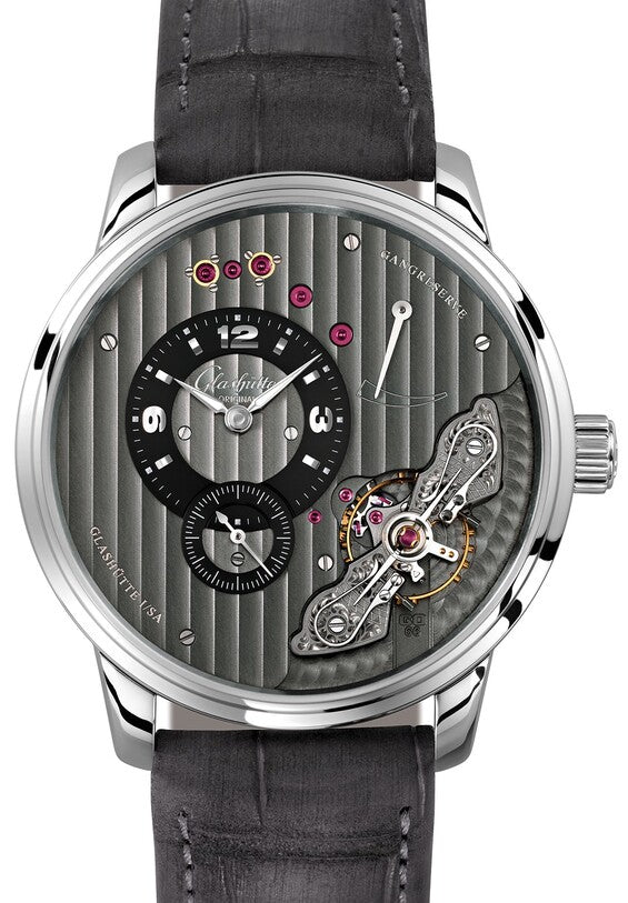 Glashütte Original PanoInverse Szary 42 mm Stal