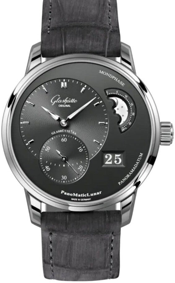 Glashütte Original PanoMaticLunar Szary 40 mm Stal