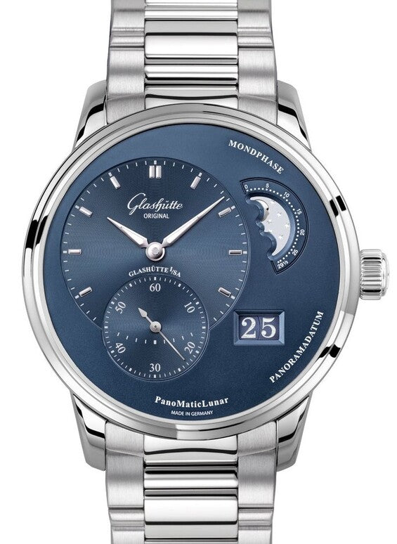 Glashütte Original PanoMaticLunar Niebieski 40 mm Stal