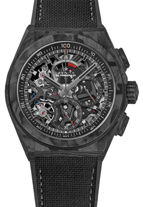 Zenith Defy El Primero Czarny 44 mm Włókno węglowe