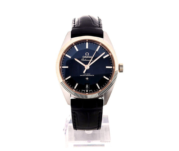 Omega Gold/Steel Blue Constellation Co-Axial Chronometer 39 mm