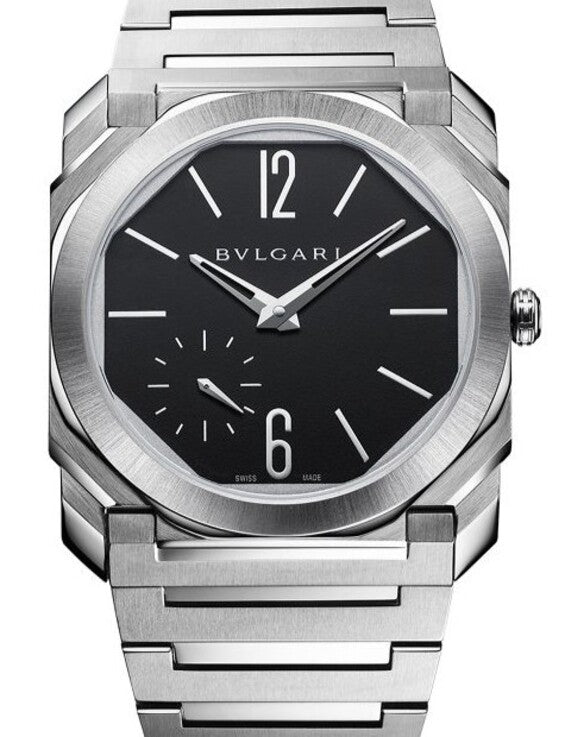 Bulgari Octo Finissimo Czarny 40 mm Stal