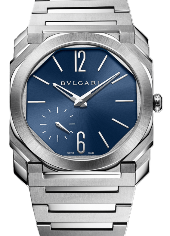 Bulgari Octo Finissimo Niebieski 40 mm Stal