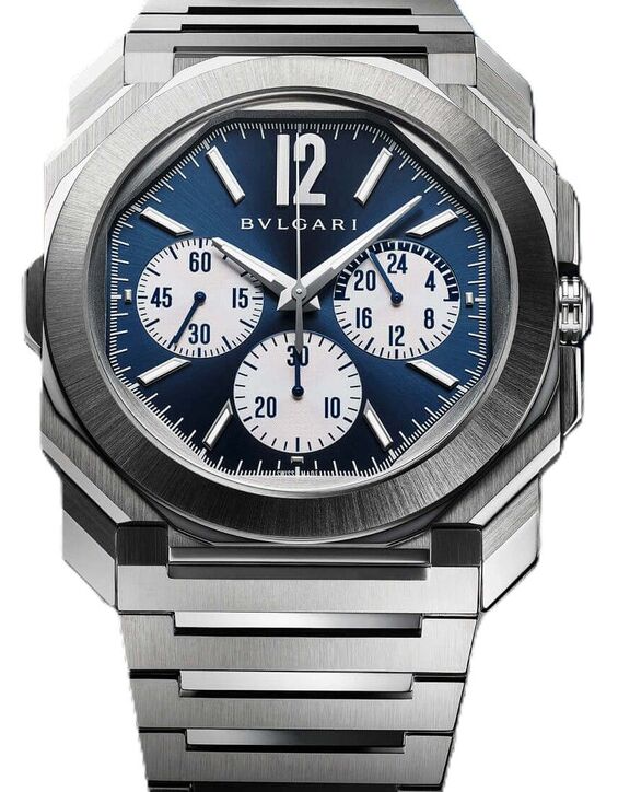 Bulgari Octo Finissimo Niebieski 43 mm Stal