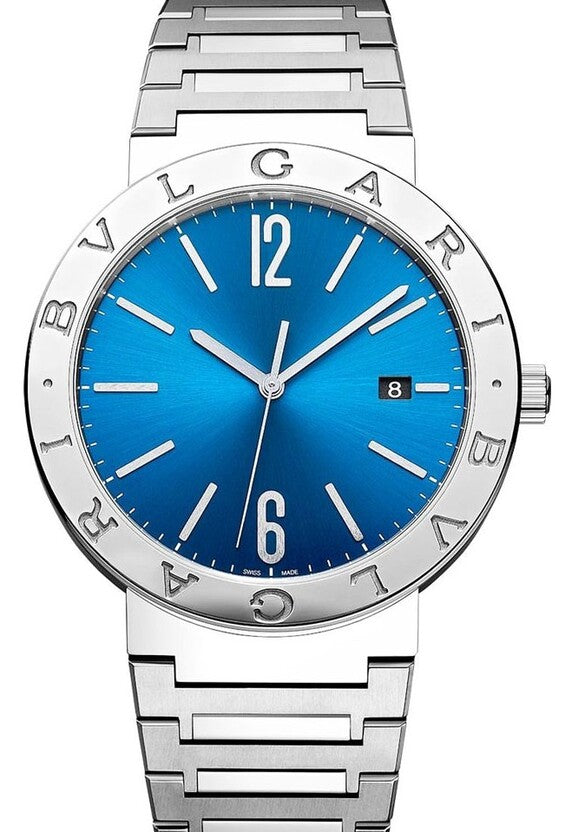 Bulgari Bulgari Niebieski 41 mm Złoto/Stal