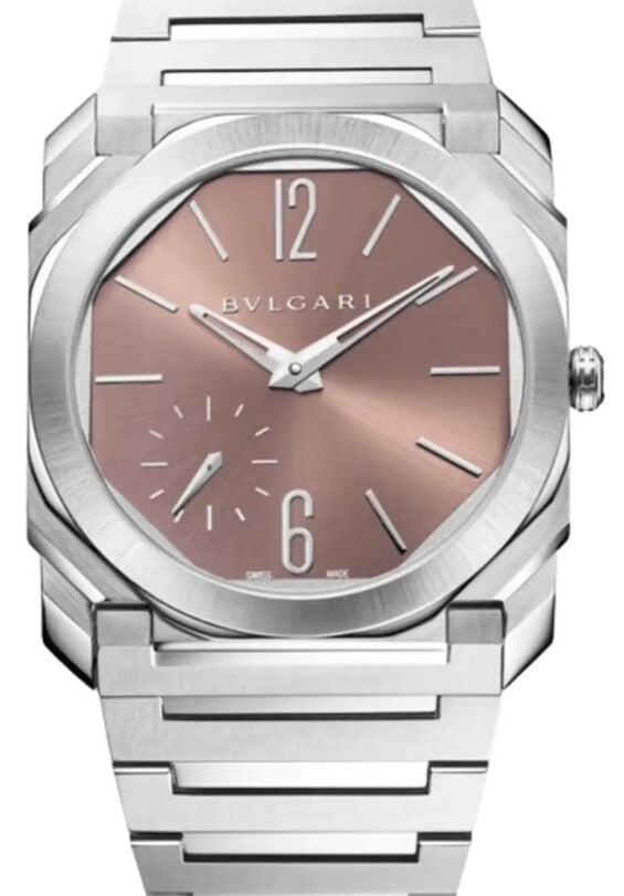 Bulgari Octo Finissimo Różowy 40 mm Stal