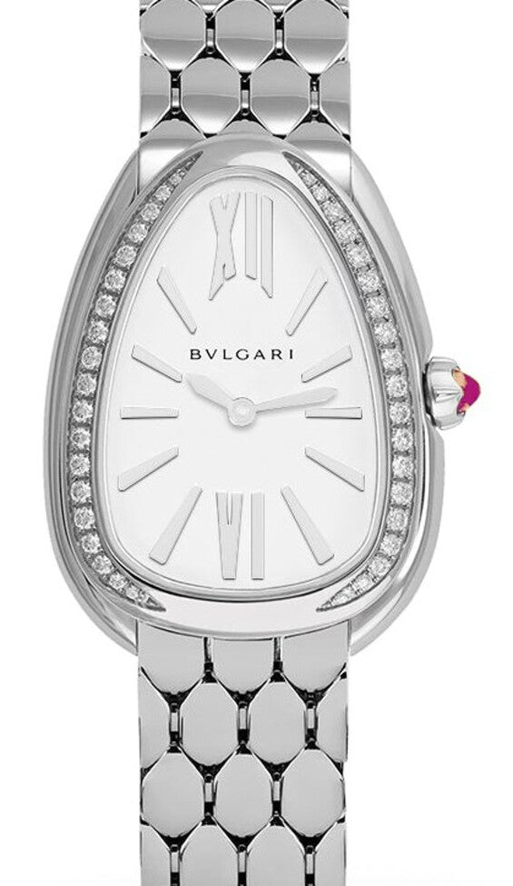 Bulgari Serpenti Srebrny 39 mm Stal