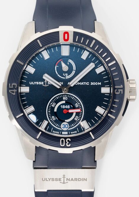 Ulysse Nardin Marine Diver Chronometer Niebieski 44 mm Tytan