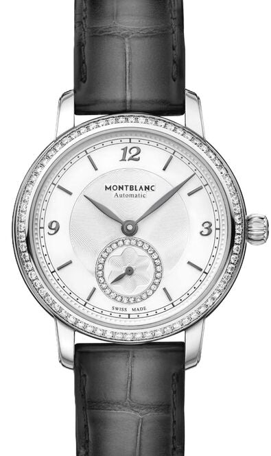 Montblanc StarLegacy Small Second Srebrny 32 mm Stal
