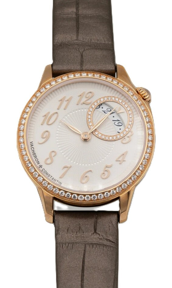 Vacheron Constantin Égérie Biały 30 mm Złoto różowe
