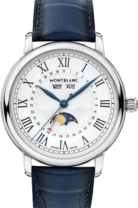 Montblanc StarLegacy Moonphase  Srebrny 42 mm Stal