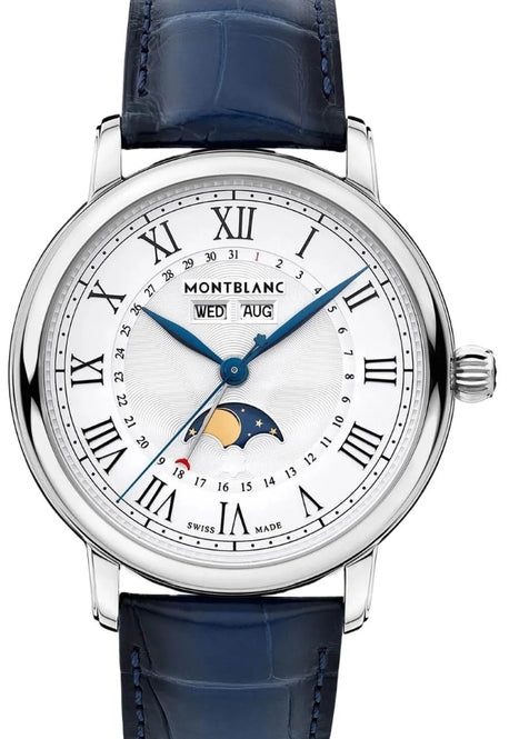 Montblanc StarLegacy Full Calendar Automatic Biały 42 mm Stal