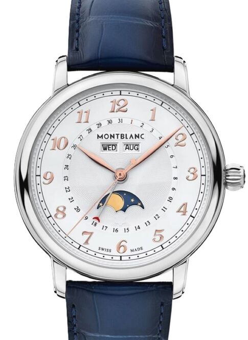Montblanc StarLegacy Full Calendar Biały 42 mm Stal