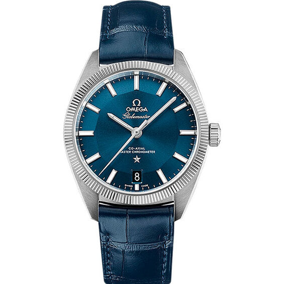 Omega Globemaster Niebieski 39 mm Stal