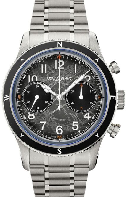 MontblancChronograph Zero Oxygen Szary 42 mm Stal