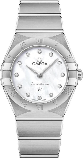 Omega Constellation Quartz 25mm Masa perłowa Stal