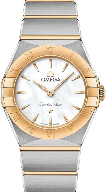 Omega Constellation 25 mm Zloto/Stal Masa perlowa