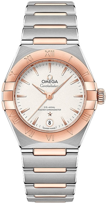 Omega Constellation Srebrny Złoto/Stal