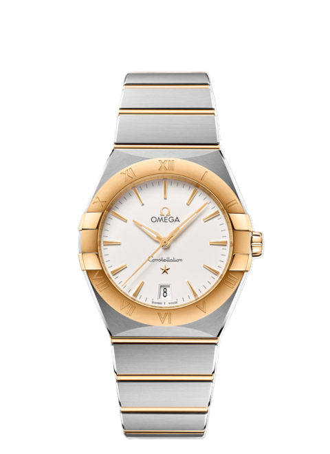 Omega Constellation Srebrny Złoto/Stal