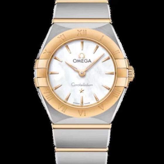 Omega Chronometer 39 Mm Constellation Srebrny Złoto/Stal