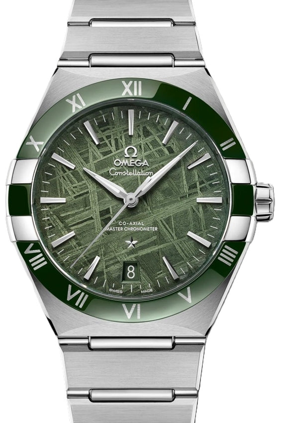 Omega Constellation Zielony 41 mm Stal