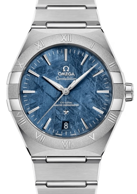 Omega Constellation 41 mm Stal Niebieski