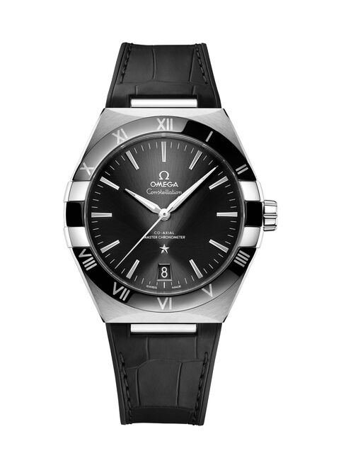 Omega Constellation 41mm Czarny Stal