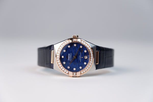 Omega Constellation Niebieski 29 mm Zloto/Stal