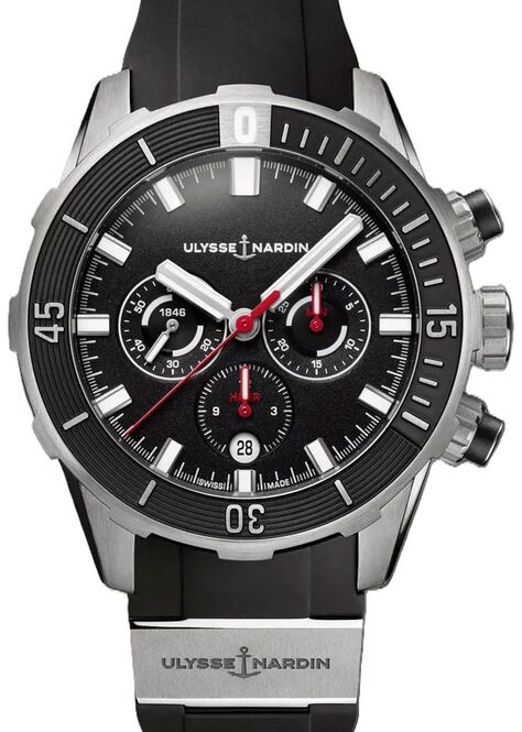 Ulysse Nardin Diver Chronograph Niebieski 44 mm Tytan